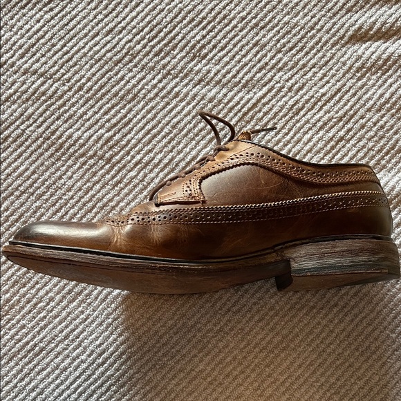 FRYE AND CO. Two-Tone Brown Mens Wingtips 10.5